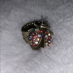 Stretchy Ladybug ring